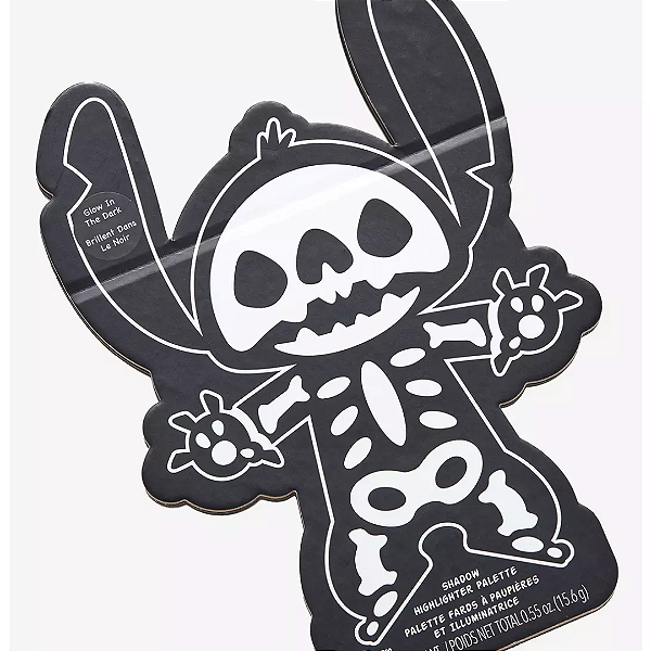 Paleta de Iluminador e Sombra Hot Topic Lilo & Stitch Skeleton Stitch Eyeshadow & Highlighter Palette
