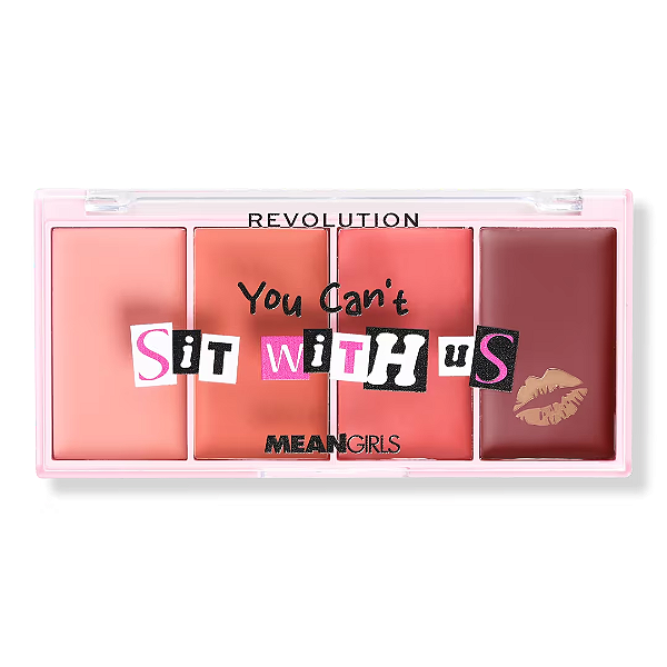 Paleta de Blushes Cremosos Revolution X Mean Girls On Wednesdays We Wear Cream Blush | Edição Limitada