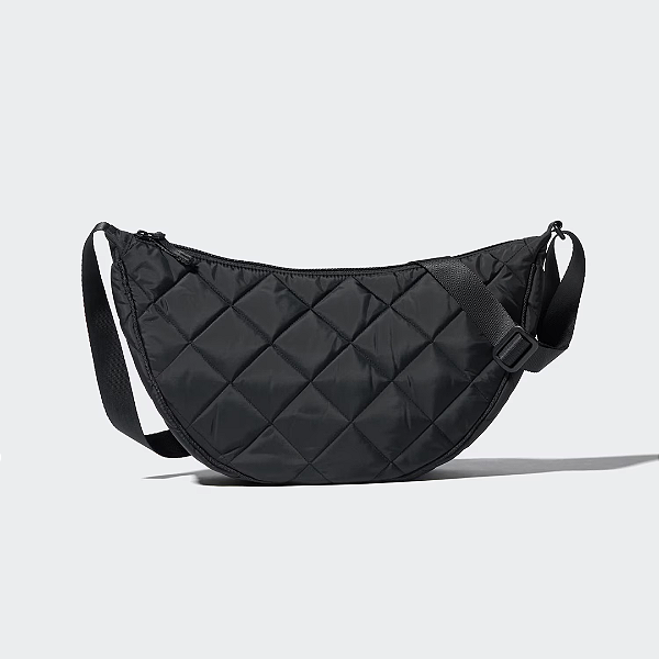 Bolsa Uniqlo Round Shoulder Bag Quilted | Cor: 09 Black