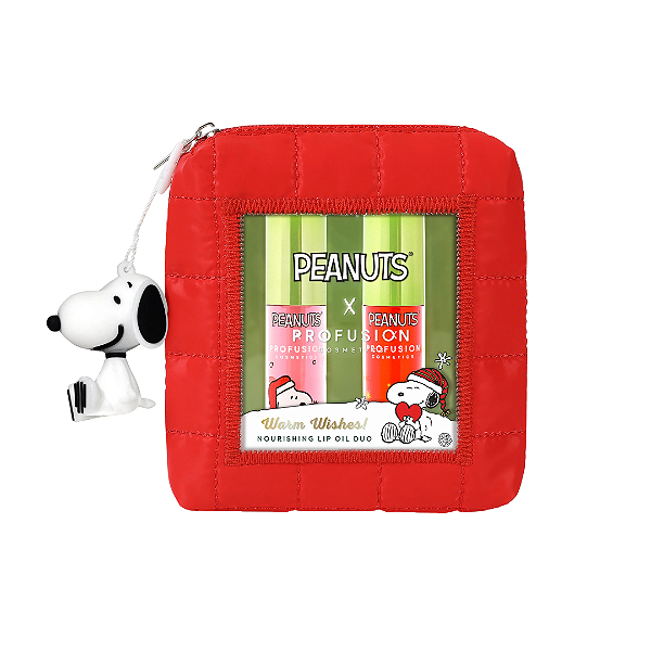 Duo de Lip Oils Profusion Cosmetics X Peanuts Holiday Warm Wishes Nourishing Lip Oil Duo