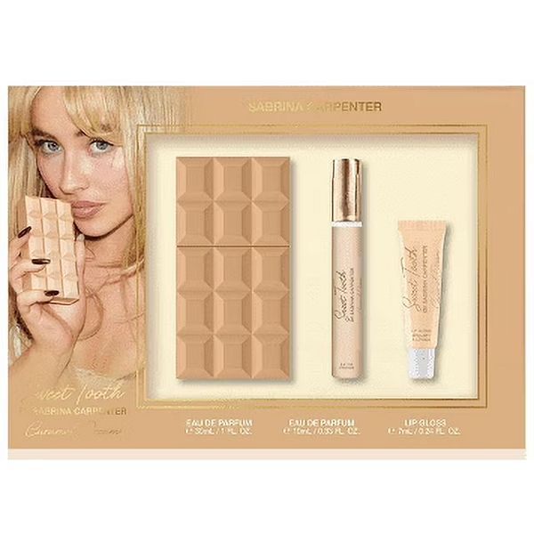 Kit de Perfume e Gloss Sabrina Carpenter Caramel Dream EDP Fragrance Gift Set for Women