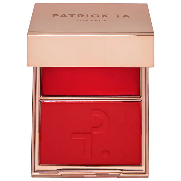 Duo Blush Patrick Ta Major Headlines Double-Take Crème & Powder Blush Duo | Cor: She Left Me On Red