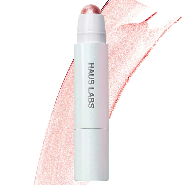 Iluminador em Bastão Haus Labs Bio-Radiant Glassy Balm Highlighter Stick | Cor: Glassy Pink Opal