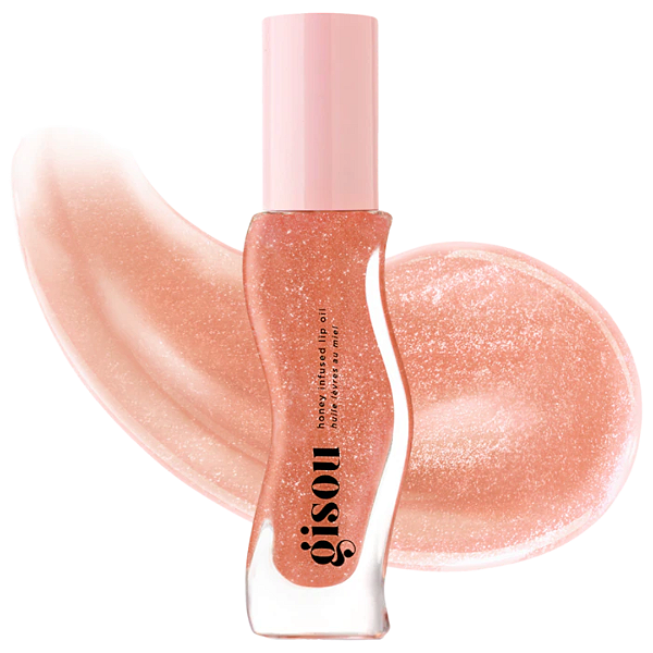 Óleo Labial Gisou Honey Infused Hydrating Lip Oil | Cor: Glazed Plum