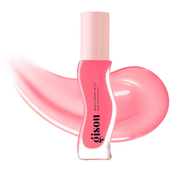 Óleo Labial Gisou Honey Infused Hydrating Lip Oil | Cor: Raspberry Swirl