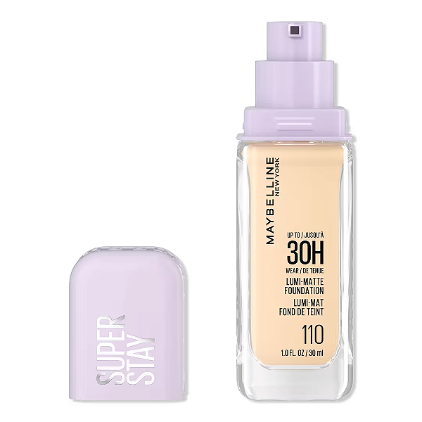 Base Líquida Maybelline Super Stay Up to 30HR Wear Lumi-Matte Longwear Foundation | Cor: 110