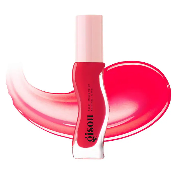 Lip Oil Gisou Honey Infused Hydrating Lip Oil | Cor: Strawberry Sorbet