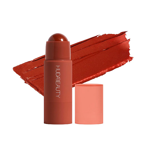Blush em Stick Huda Beauty Cheeky Tint Blush Stick | Cor: Rebel Red