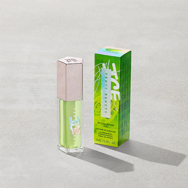 Gloss Fenty Beauty Gloss Bomb Ice Cooling Lip Luminizer | Cor: Cucum Brrr | Edição Limitada