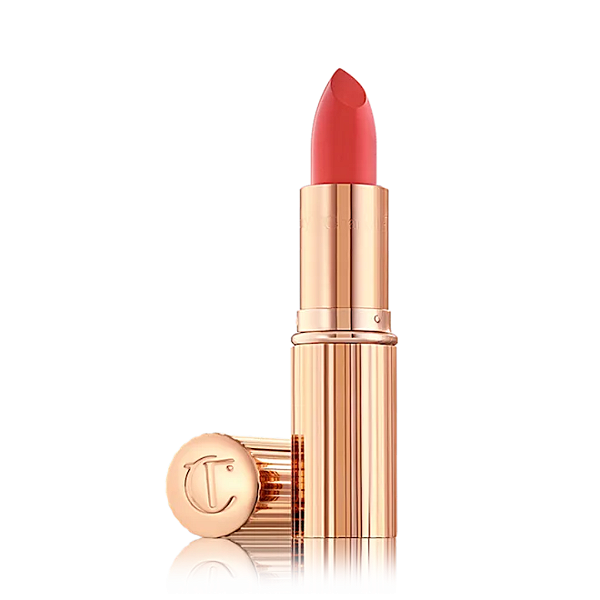 Batom Charlotte Tilbury K.i.s.s.i.n.g Satin Shine Lipstick | Cor: Coral Kiss
