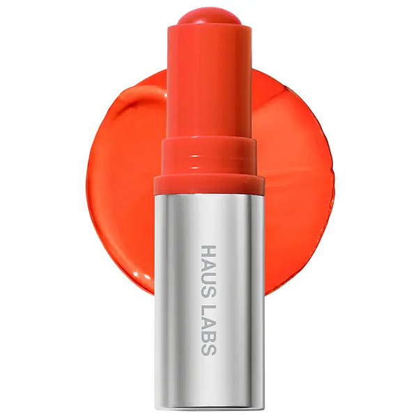 Blush em Bastão Haus Labs Color Fuse Longwear Hydrating Glassy Lip + Cheek Blush Balm Stick | Cor: Glassy Tangelo