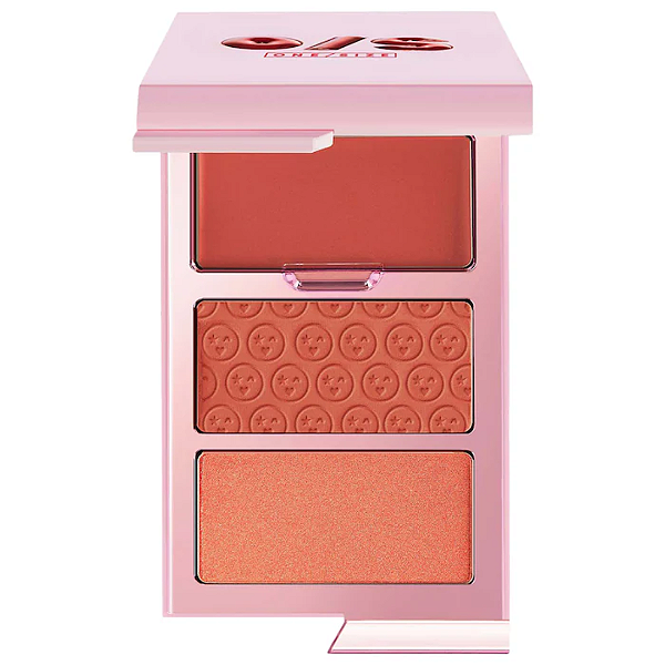 Blush ONE/SIZE Cheek Clapper 3D Blush Trio Palette | Cor: Freaky Peach