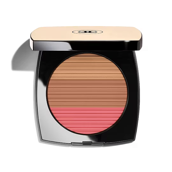 Trio Bush/Contorno/Brozer Chanel LES BEIGES Healthy Glow Sun-Kissed Powder | Cor: Medium Coral