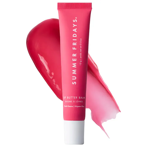 Lip Balm Summer Fridays Lip Butter Balm for Hydration & Shine | Cor: Pink Guava