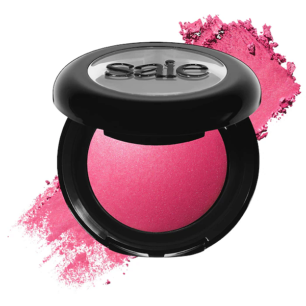 Blush Saie SuperSuede Talc-Free Powder Blush | Cor: Amore - bright fuschia