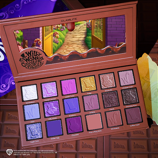 Paleta de Sombras Glamlite Wonka x Glamlite Wonka Bar Palette