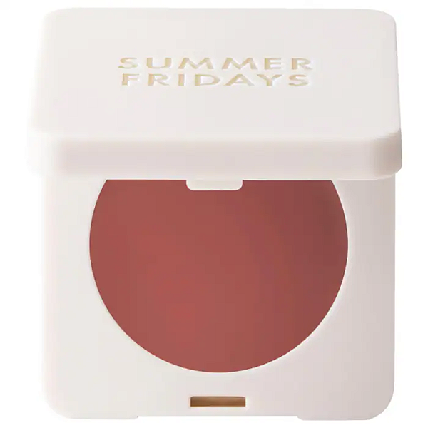 Blush Summer Fridays Blush Butter Balm Hydrating Cream Blush with Peptides | Cor: Toasted Terracotta