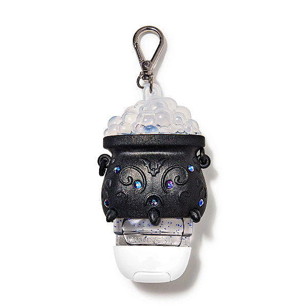 Suporte para Higienizador Bath and Body Works " PocketBac Holder " Light-up Color-changing Spooky Cauldron
