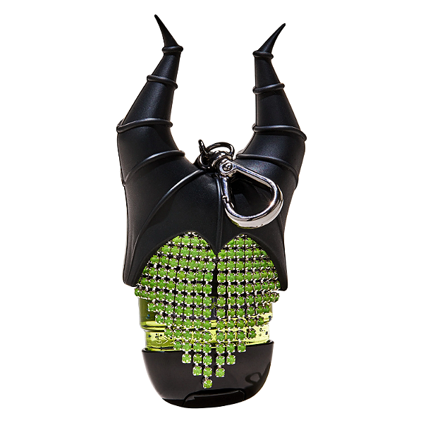 Suporte para Higienizador Bath and Body Works "PocketBac Holder" Maleficent Bling Glow-in-the-Dark