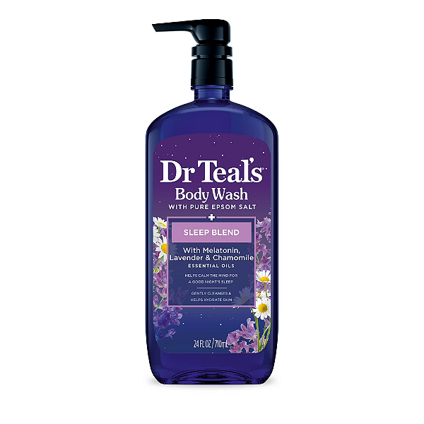 Sabonete Líquido Dr Teal's Sleep Body Wash with Melatonin, Lavender & Chamomile & Essential Oil Blend 710ml