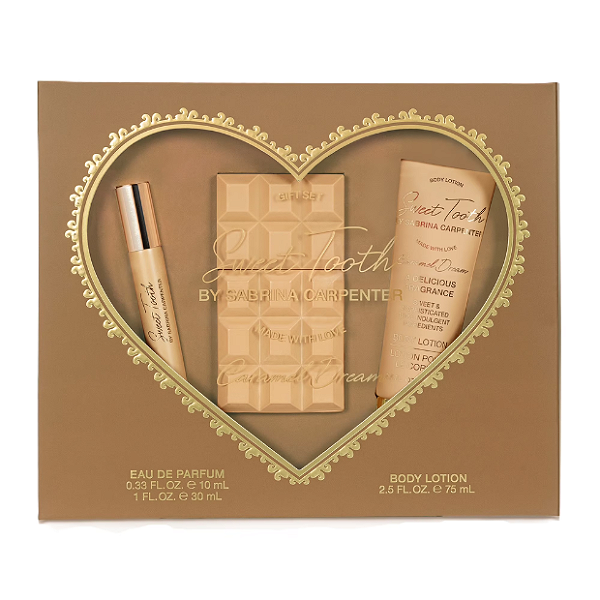 Kit Perfume e Creme Sabrina Carpenter Caramel Dream Eau De Parfum 3 Piece Giftset