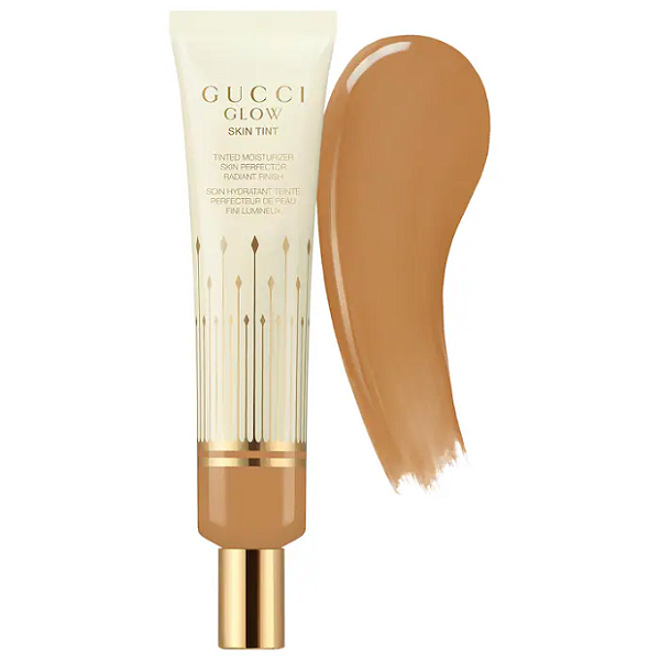 Base Tint Gucci Glow Skin Tinted Moisturizer with Hyaluronic Acid & Bakuchiol | Cor: 47 - medium deep skin with neutral undertones