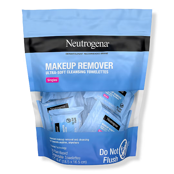 Lenços de Limpeza Facial Neutrogena Makeup Remover Cleansing Towelettes | 20 ct (singles)