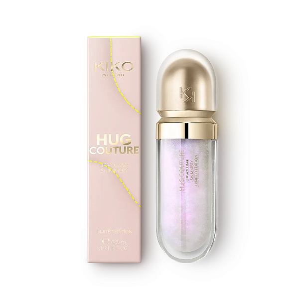 Gloss KIKO Milano Hug Couture Lip Volume Shimmery | Cor: 01 Prisma Haze | EDIÇÃO LIMITADA