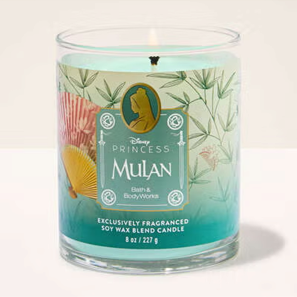 Vela Bath and Body Works Mulan Single Wick Candle | Edição Limitada