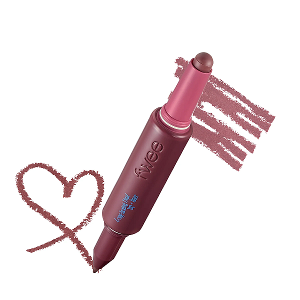 Duo Labial Fwee Long-Lasting Dual Coloring Stick Lip+Liner | Cor: TT YL