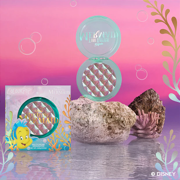 Iluminador Colourpop The Little Mermaid Multichrome Highlighter | Cor: Not A Guppy | A Pequena Sereia EDIÇÃO LIMITADA