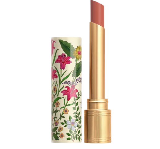 Batom Gucci Limited-Edition Rouge De Beauté Brillant Flora | Cor: 130 Elsa Hazel | EDIÇÃO LIMITADA