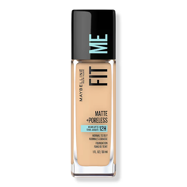 Base Maybelline Fit Me Matte + Poreless Liquid Foundation | Cor: Warm Nude 128