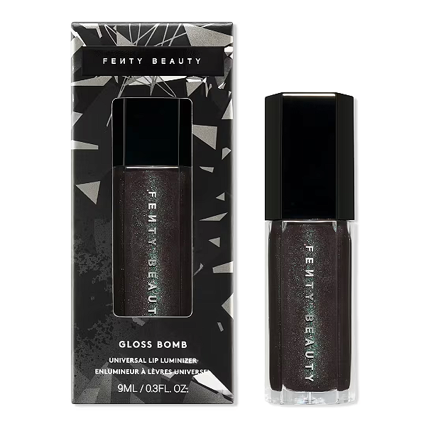 Gloss Labial Fenty Beauty Limited Edition Midnight Diamonds Gloss Bomb Universal Lip Luminizer | Cor: Caviar Crystalz | EDIÇÃO LIMITADA