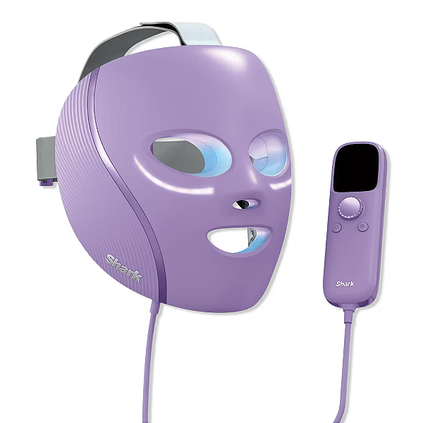 Máscara Facial de LED Shark Beauty CryoGlow Red Blue & Infrared iQLED Face Mask & Under Eye Cooling | Cosmic Violet
