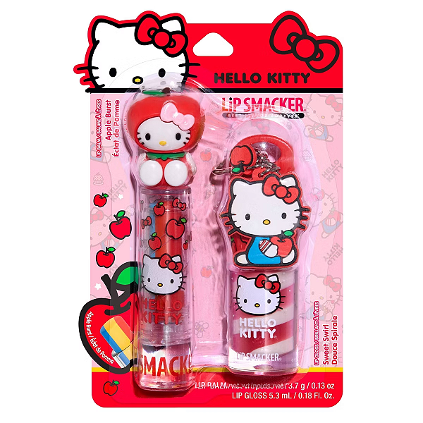 Duo Balm Labial e Gloss Labial Lip Smacker X Hello Kitty Fruity Lip Balm & Gloss Duo