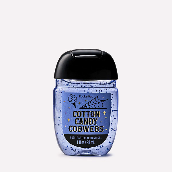 Higienizador de Mãos Bath and Body Works Cotton Candy Cobwebs PocketBac Hand Sanitizer