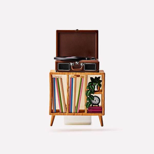 Aparelho Plug de Tomada Bath and Body Works Record Player Display Scent Control™ Nightlight Wallflowers Fragrance Plug