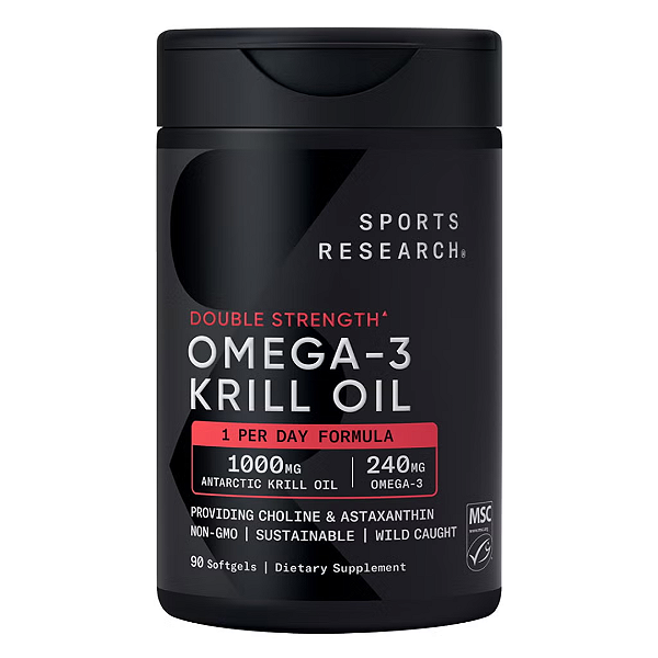 Suplemento Sports Research Omega-3 Krill Oil Superba2 1000mg | 90 Cápsulas