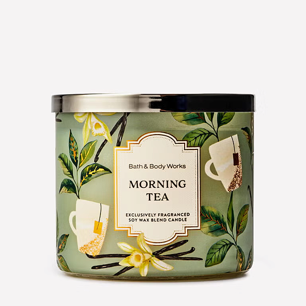 Vela Bath And Body Works Morning Tea 3-Wick Candle
