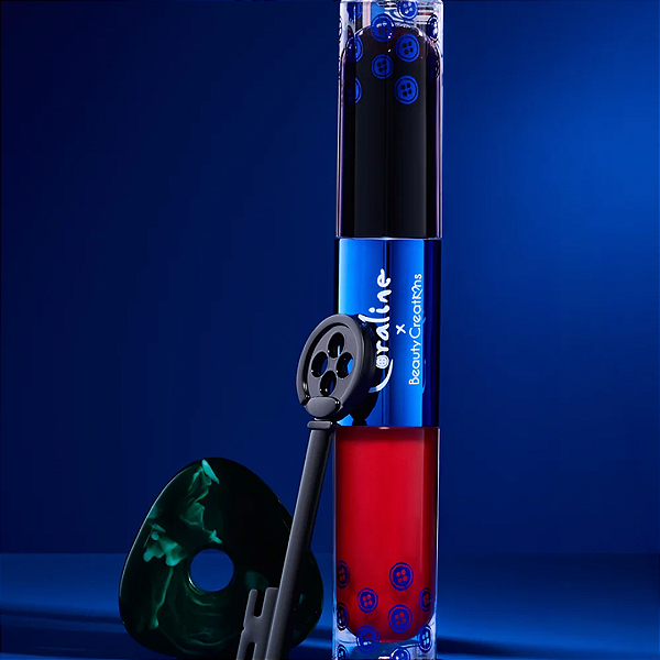 Gloss Labial Beauty Creations x Coraline "Stay Forever Not My Mother/Disobey" Peel-Off Lip Stain & Lip Gloss Duo