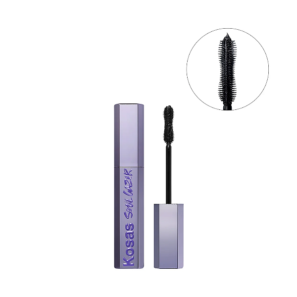 Mini Máscara de Cílios Kosas Mini Soulgazer Mascara Lengthening + Lifting Peptide Mascara 4ml | Cor: Hypnotize