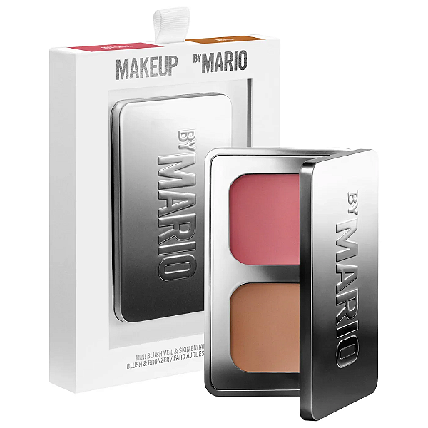 Mini Duo Blush e Bronzer Makeup By Mario Mini Blush Veil & Skin Enhancer Duo | Cor: Medium, Rose Crush
