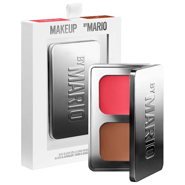 Mini Duo Blush e Bronzer Makeup By Mario Mini Blush Veil & Skin Enhancer Duo | Cor: Dark, Strawberry Sunset