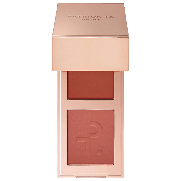 Mini Duo de Blush Patrick Ta Major Headlines Double-Take Crème & Powder Blush Duo | Cor: She's Blushing