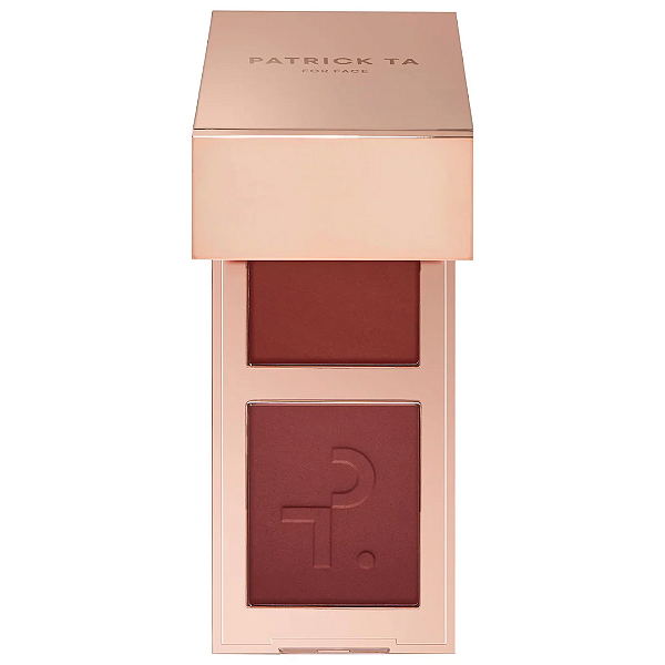 Mini Duo de Blush Patrick Ta Major Headlines Double-Take Crème & Powder Blush Duo | Cor: She Knows Who She Is