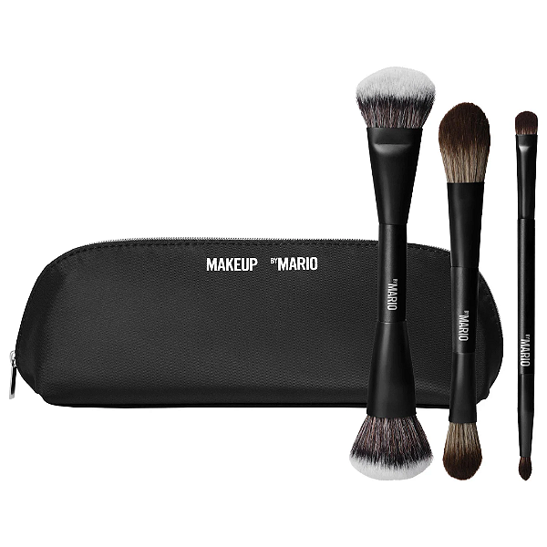 Kit Makeup By Mario Mario's Face and Eye Trio Cosmetic Brush Set