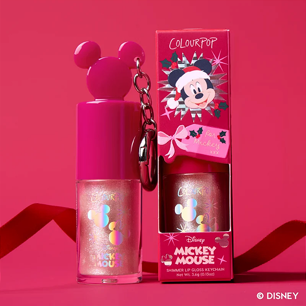 Gloss Labial Colourpop Mickey Lip Gloss Keychain | Cor: Under the Mistletoe