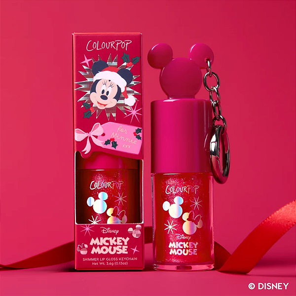Gloss Labial Colourpop Mickey Lip Gloss Keychain | Cor: Christmas Kisses