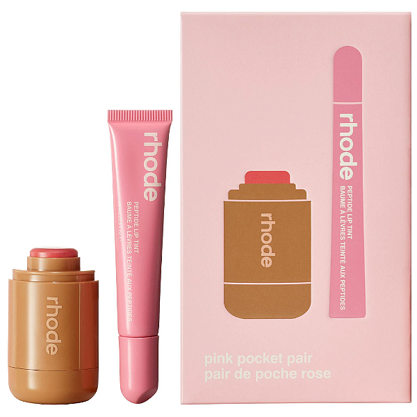 Kit Blush e Balm Labial Rhode Pocket Pair Limited Edition Lip + Cheek Set | Cor: Sprinkle + Ribbon